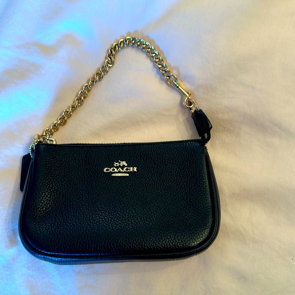 Coach Nolita Small Wristlet 15 Wallet Clutch Black Leather